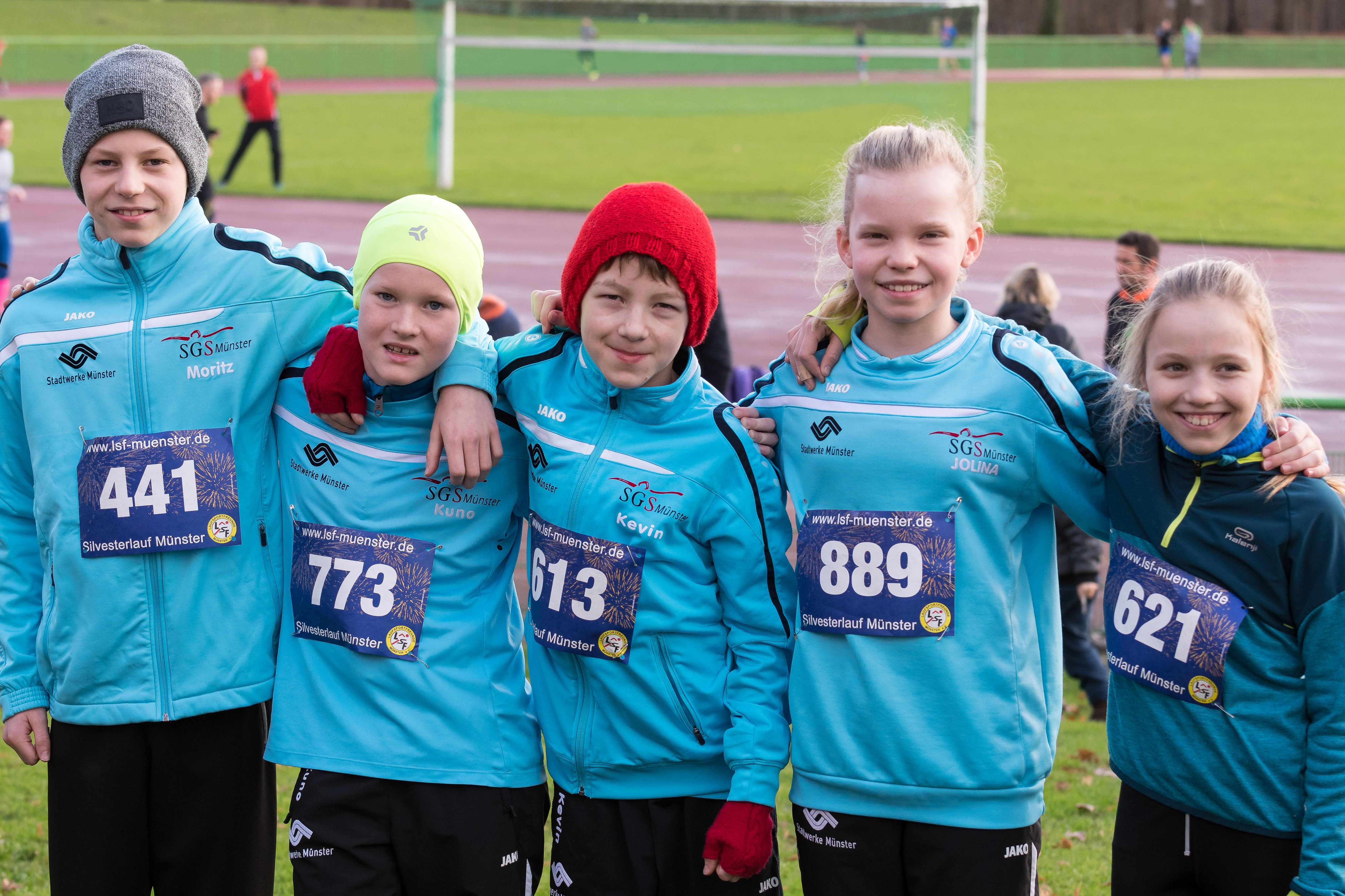 B-Kader Beim Silvesterlauf 2017 – SGS Münster E.V.